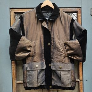 SOLD 🛑 London Fog Grunge Colorblock Coat